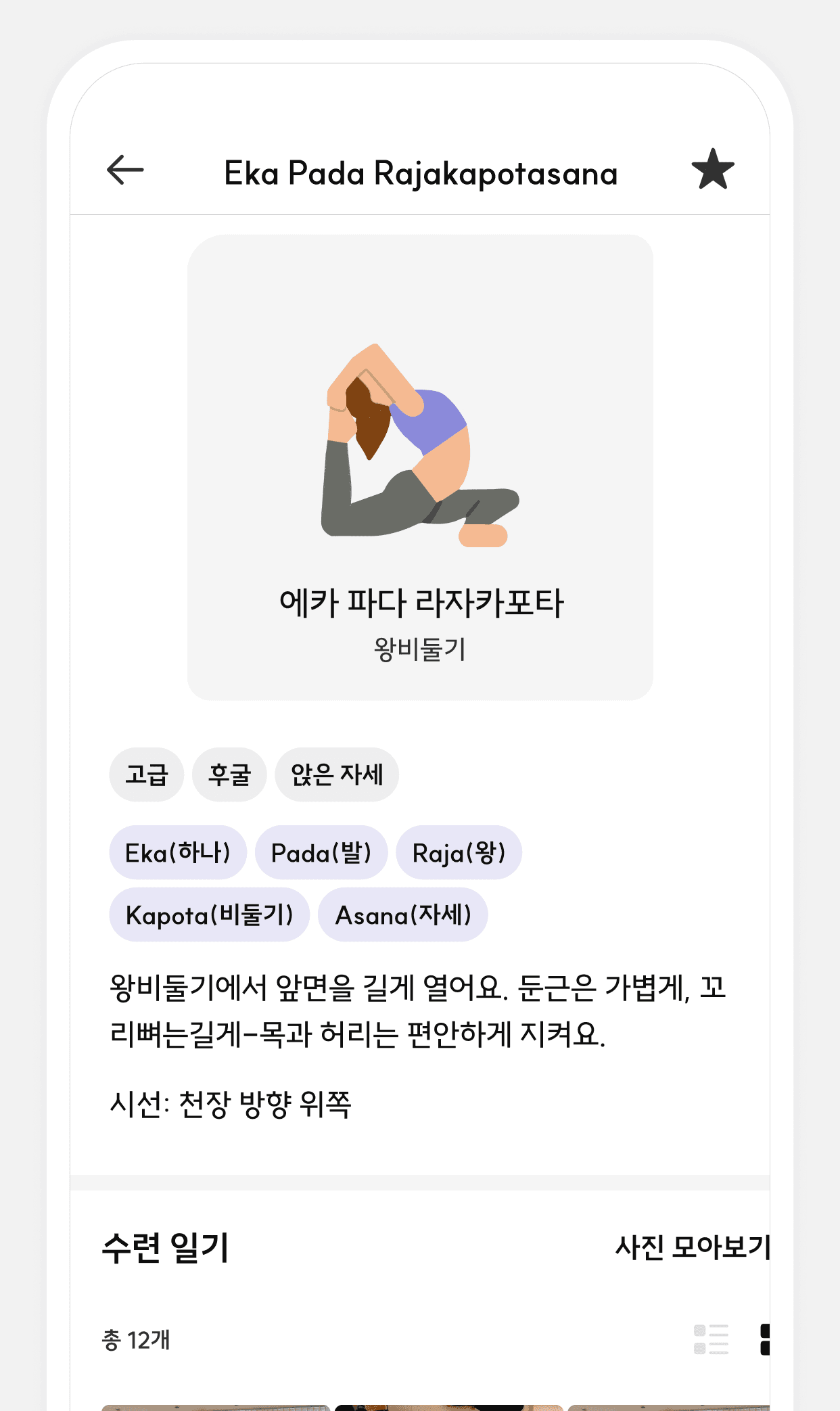 아사나 깊이 보기 + 내 일기
